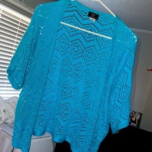 NWT Lark Lane Sweater Casual Crochet Shrug